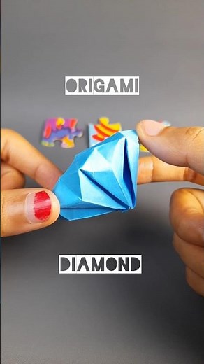 Origami diamond | how to make an origami diamond | amazing paper diamond | easy origami