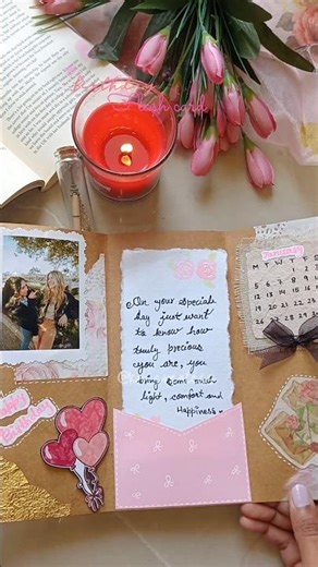 DIY BIRTHDAY FLASH CARD 💗‪@Ka_createss‬ #diy #craft #diybirthdaycard #birthdaycard #youtubeshorts