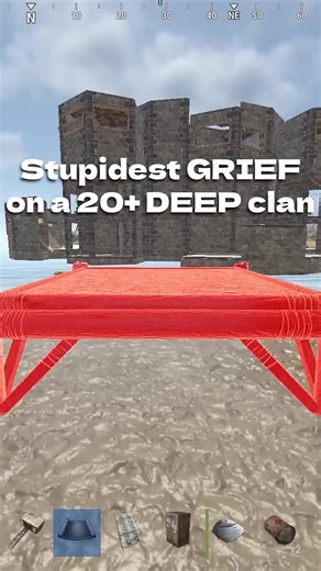 Funniest GRIEF on a 20 DEEP chicken clan #rust #rustgame #rusthighlights #rustgrub