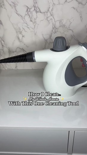 ✨LINK IN BIO ✨. This handheld pressure steamer and the amazing attachments is one of my FAVORITE cleaning products 😍. And most asked about 😉. I use my handheld steam cleaner to steam clothing, sanitize furniture, clean cracks & crevices, get into hard to reach areas, clean windows, clean grout, and so much more!’ There is almost nothing this baby cannot clean! 🧼. I highly recommend for anyone as a necessity for spring cleaning! 💐 LINK IN BIO CALLED STEAM CLEANER ATTACHMENTS #cleantok #cleani