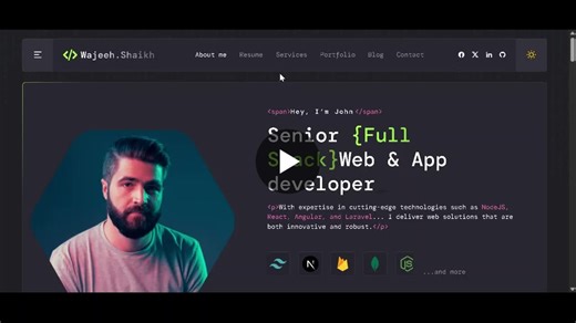 #reactjs #typescript #tailwindcss #webdevelopment #frontenddevelopment #softwareengineer #portfolio #wajeehshaikh #webdeveloper #frontenddeveloper #gsap #animation #interactive #pakistan #islamabad | Wajeeh Shaikh | 18 comments