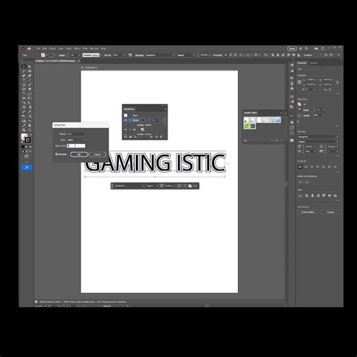 How to create offset path text in illustrator #illustrator #illustratortutorial #graphicdesign