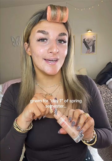 day 1 of spring semester = shopping?? 🥴 #grwm #collegegrwm #relatable #college #getreadywithme