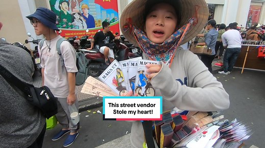 This street vendor stole my heart! 🫶🏾 #market #streetmarket #vietnam #travel #budgettravel #streetvendors #foryourepage #foryou #vietnam #saigon #hochiminh