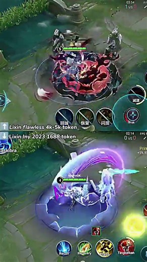 lixin flawes token vs lixin lny token honor of kings #shortvideo