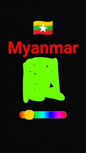 Drawing the Myanmar flag.🇲🇲