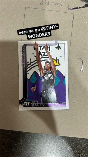 Ace bailey custom basketball card