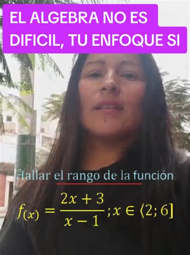 Álgebra; dominio y rango de una función #profesorauni #cicloverano #aprendeentiktok #algebra #upch