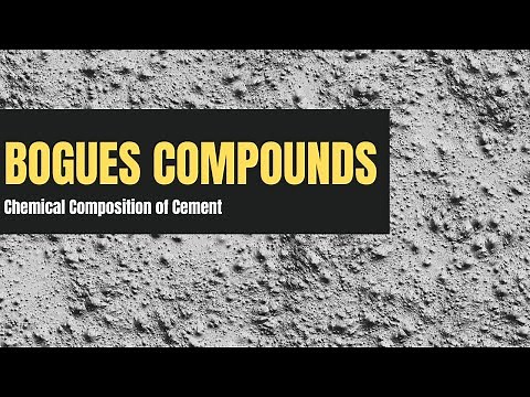Chemical Composition of Cement | Understanding Bogues Compounds