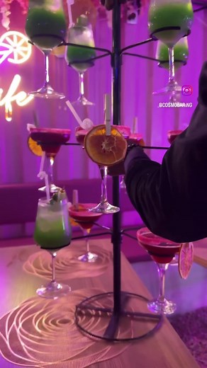 Experience the Spectacular 25k Mocktail Tower at Cosmo