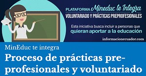 ‘MinEduc te Integra’ Registro para Voluntariado y Prácticas Preprofesionales