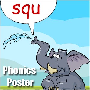 squ Words - FREE Printable Poster -squ word list - Spelling Lessons