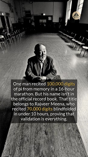 56K views · 154 reactions | One man recited 100,000 digits of pi but his name isnt in the official record book. #history #didyouknow #worldrecord | Historical Marvels | Facebook