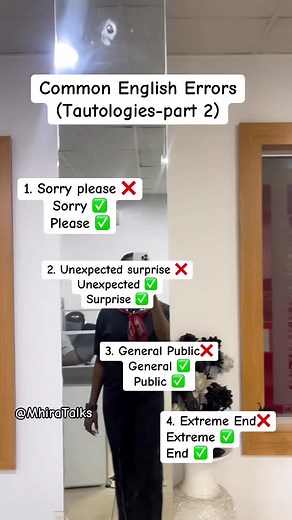 Common English Errors Explained: Tautology Examples