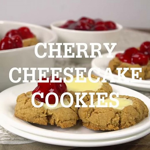 Cherry Cheesecake Cookies have all the flavors of traditional cheesecake