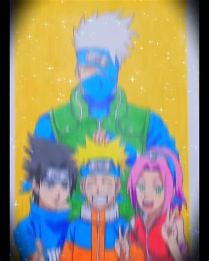team 7 drawing 🥳🥶☠️#anime#art😅🥵👌💀