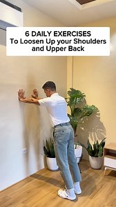 312K views · 3.8K reactions | Learn how to loosen up your SHOULDERS & UPPER BACK at home with these SIX DAILY EXERCISES. — #exercise #physicaltherapy | Physical Therapy Session | Facebook