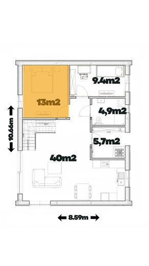 🏡 A 91 m² house that hides… 146 m² of usable space! Check out the house on hocomo.pl