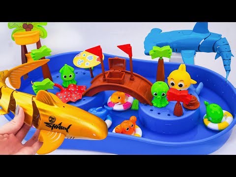 [🐋toy asmr🐋] ZURU Robo Gold Shark & Sea Dinosaurs & Blue Shark & Dino Battle Toys ASMR 🌟 Review Toys