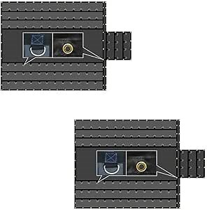 Mytee Products 2 Pack Airbag/Parachute Fabric Heavy Duty 14oz Lumber Tarp 20x20 (6' Drop with 6' x 8' Flap) - Black