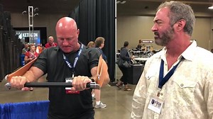 Showing a variable resistance diminishing range set to world-famous bio chemist Patrick Arnold at KetoCon last week. | Dr. John Jaquish