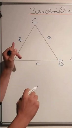 Labeling a triangle correctly: corner, side, angle #danieljung #math #graduation #math #finalexam