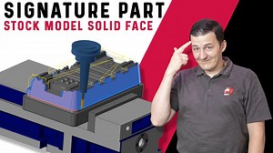 Did you know there's a lesser-known way to use stock models in Mastercam 2022? Watch Chad demonstrate using our Printer Cartridge Signature Part. | Mastercam