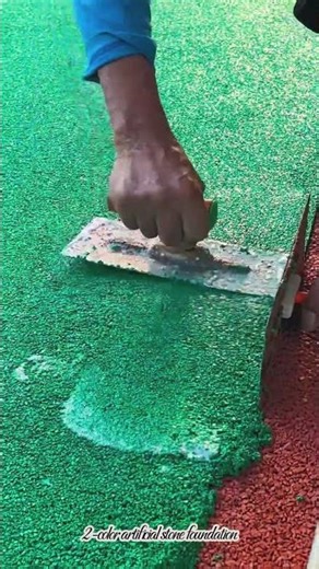 2 color artificial stone foundation