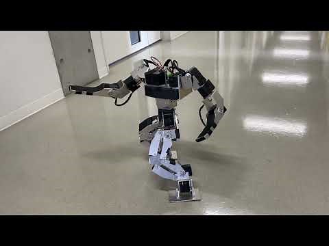 【自作】2足歩行ロボット試運転