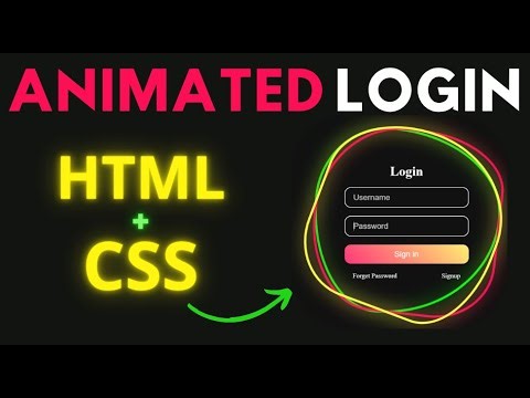 Glowing Login Form Using HTML & CSS | Modern UI Design