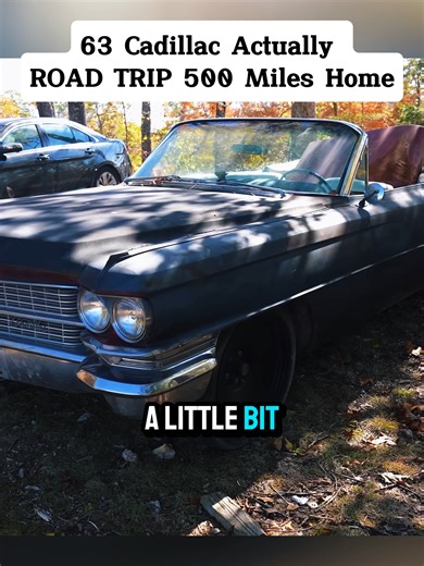 63 Cadillac Actually ROAD TRIP 500 Miles Home #cadillac #abandoned #roadworthyrescues #car #roadworthy #fyp