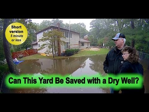 Backyard Flooding Solved with a 2000-Gallon Dry Well (Catch Basin System) Re-Edited