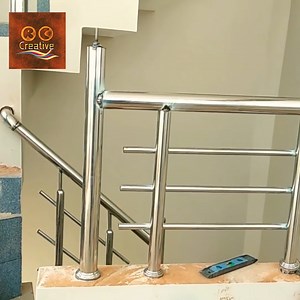 195K views · 3K reactions | stainless steel design for railing How to install stainless steel railing Full-HD | RC Creative | Facebook