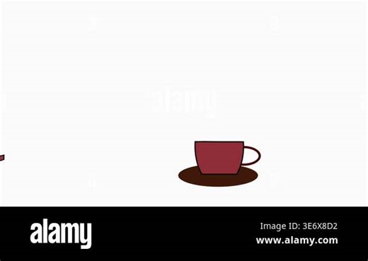 Animated mug with rising steam, perfect for representing coffee, tea, or hot chocolate. Ideal for cafe promos, morning routines, or relaxation-themed content Stock Video Footage - Alamy