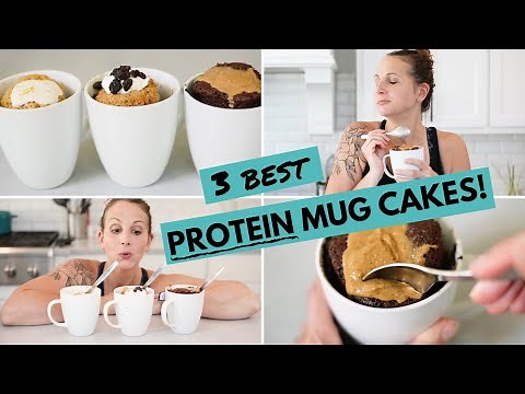 My 3 Best PROTEIN Mug Cakes | Healthy Low Carb Protein Dessert for Weight Loss!