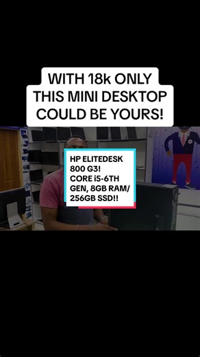 🔥 HOT DEAL ALERT! 🔥 The HP ELITEDESK 800 G3 MINI DESKTOP PC USSF. ✅ Processor: CORE i5-6TH GEN. ✅ 8GB RAM ✅ 256GB SSD 📍 Rush to Pioneer Building, 1st Floor, Room 108 (opposite the fire station along Tom Mboya Street) or dial 0720537918 / 0724382346 for this limited offer! #hotdeal #techsales #hp #elitedesk800g3 #minidesktop #limitedoffer #hurryup #specialoffer #upgradeyourtech #greatsavings