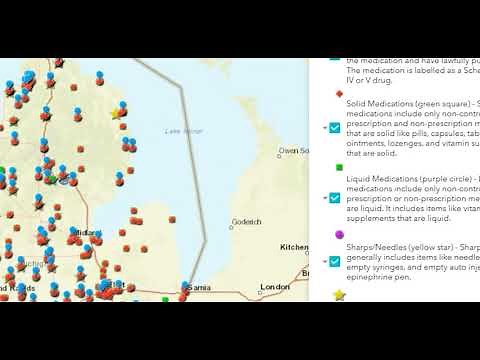 Michigan Household Drug Take Back Map Overview