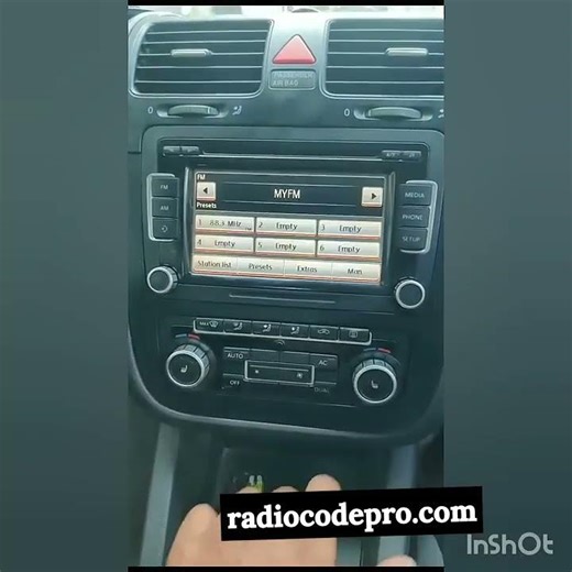 Volkswagen Radio Code Entry