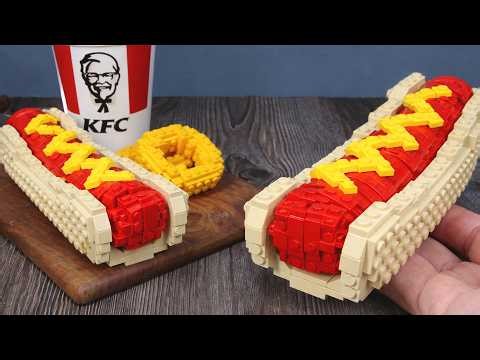 Crunch Level 100: KFC Double Down Chicken Sandwich Recipe | LEGO Food