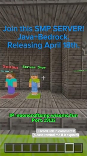 Minecraft servers to join java and bedrock #server #minecraftserver