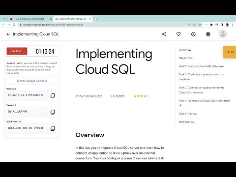 Implementing Cloud SQL || #qwiklabs || #coursera