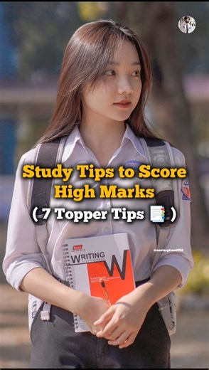 Study Tips to Score High Marks 🎯📚 || #motivation #topper #study #exam #students #trending #shorts