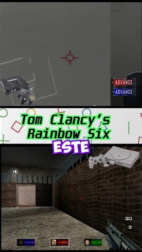 Tom Clancy's Rainbow Six N64 vs PS1 #n64vsps1 #videogames #retrogames
