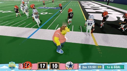 This guy's paying off! Barney Gumble rumbles for 27-yard run