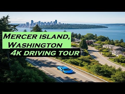 Mercer Island, Washington | 4k Driving Tour | Dashcam