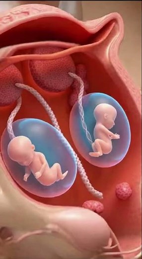 How Fraternal Twins Form Inside the Womb | 3D Animation #twins #fertilization #pregnancy