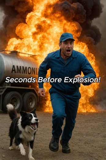Seconds Before Explosion! A Dog Saved the Driver