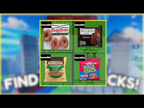 How to get ALL 4 NEW IMPOSSIBLE Snacks! Krispy Kreme Donuts... - Roblox - Find the Snacks!