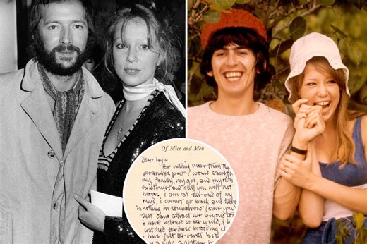 ‘Layla’ muse Pattie Boyd to auction letters Eric Clapton wrote to steal her from George Harrison