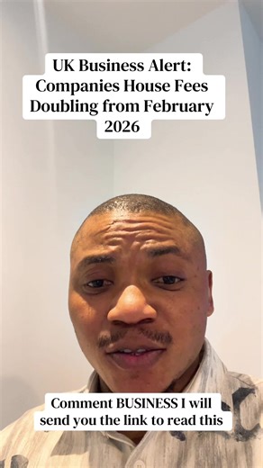 Starting from 1 February 2026, Companies House will implement new fees as part of its modernization efforts under the Economic Crime and Corporate Transparency Act. These changes aim to enhance corporate transparency and combat economic crime. 🔍 Key Fee Changes Effective 1 February 2026 Digital Company Incorporation: Increases from £50 to £100 Confirmation Statement (Digital Filing): Rises from £34 to £50 Voluntary Strike-Off (Digital Filing): Decreases from £33 to £13 These adjustments reflect